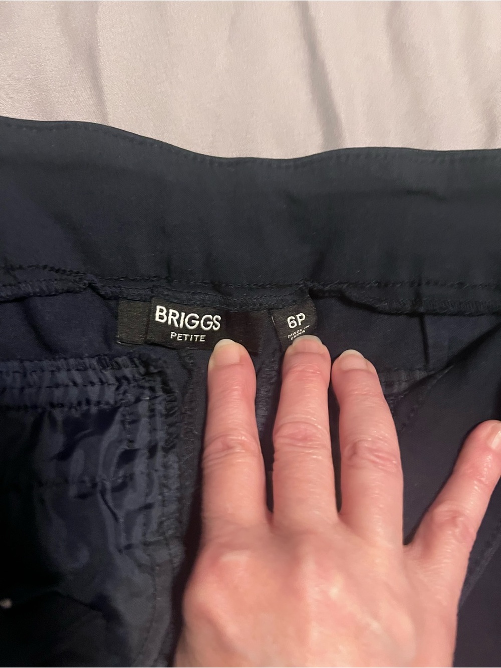 Briggs New York Dark Navy Straight-Leg Dress Pants - Picture 3 of 3